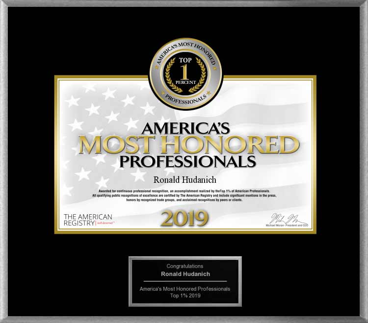 image of 2019 americas most honored professionals, top 1 percent award