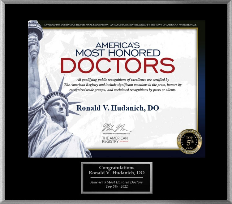 2022 americas most honored doctors award, top 5 percent